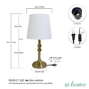 Premium Gage 16" Table Lamp