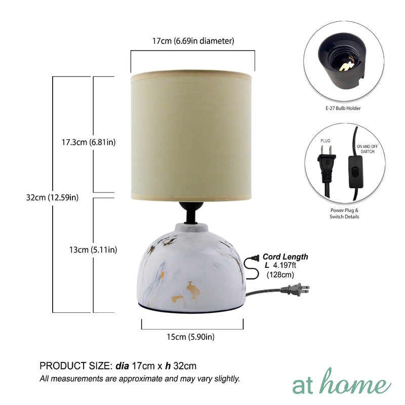 Xavia 12” Ceramic Table Lamp