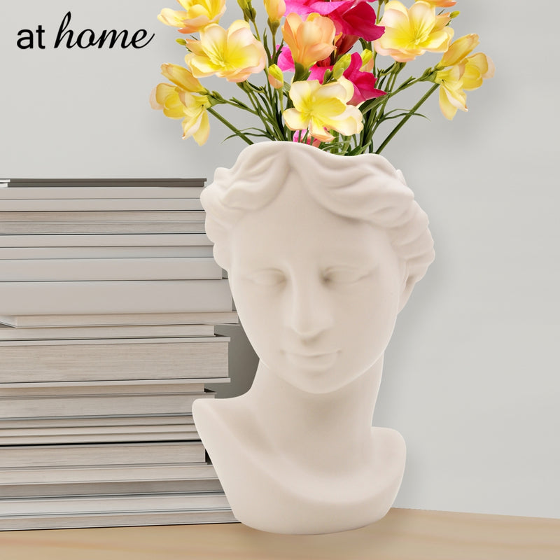 At Home Deluxe Ceramic Selene Tabletop Decor Shelf, Nordic Home Bedroom or Office Décor