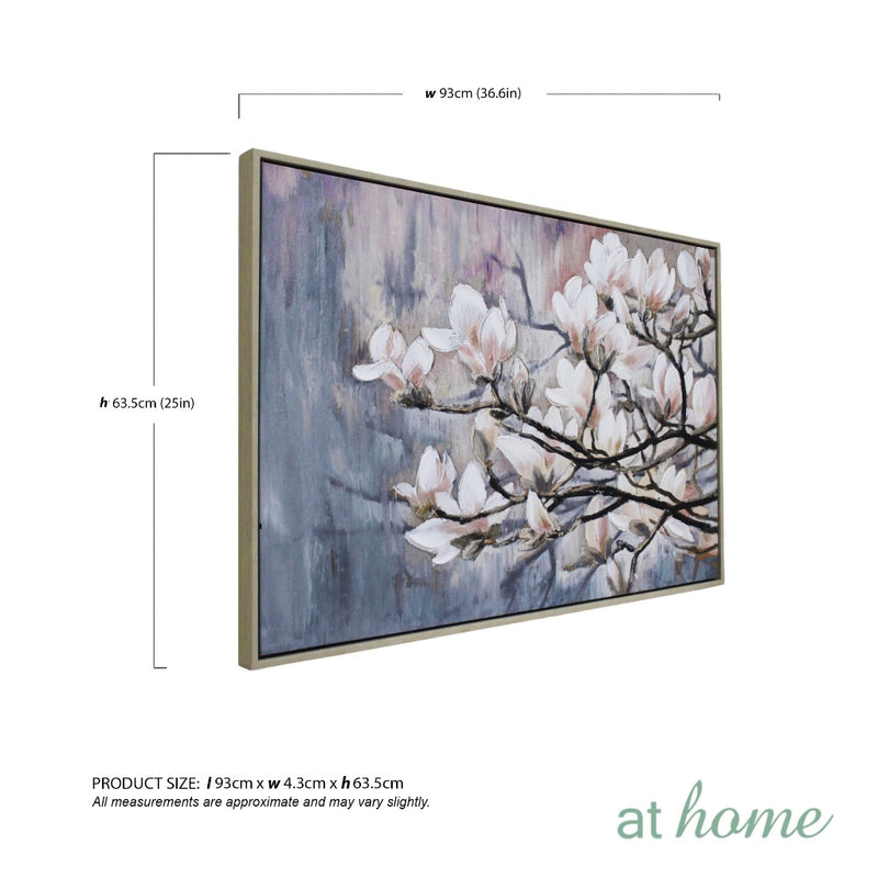 Blossoming Flower Deluxe Wall Art