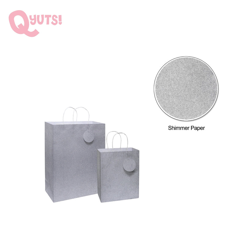 Queen Glitter Silver Paper Gift Bag