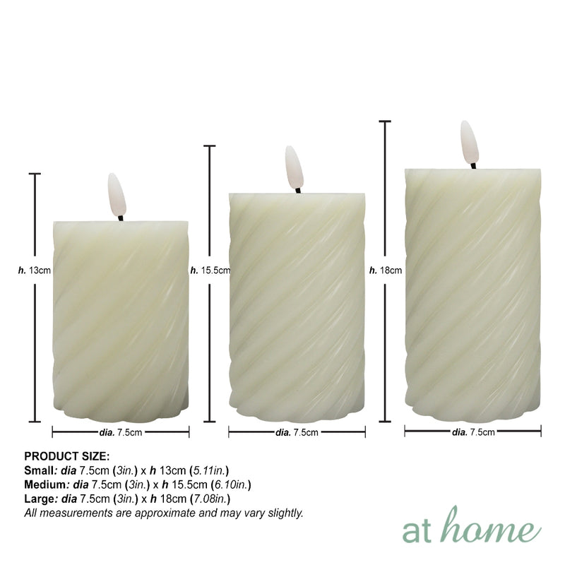 Witty 3D LED Pillar Candle