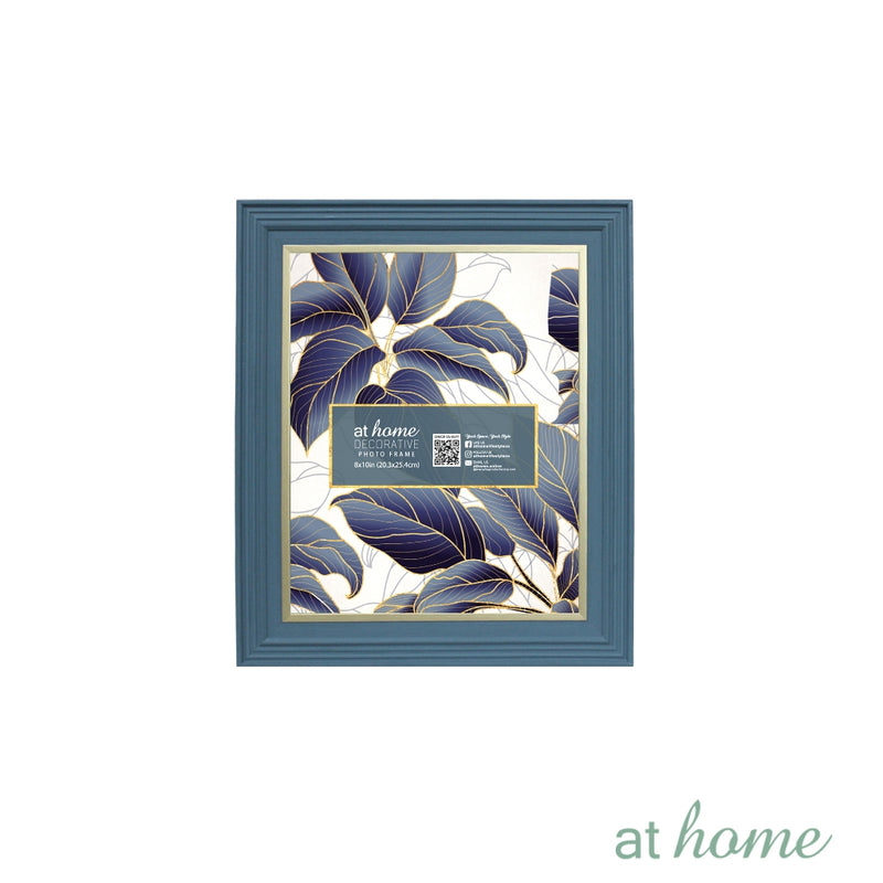 At Home Baris Modern Picture Frame w/ White Lining – Border Design Photo Display