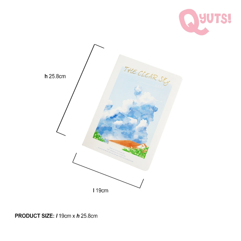 Cosmic Clear Sky Lined Notebook 36 Sheets