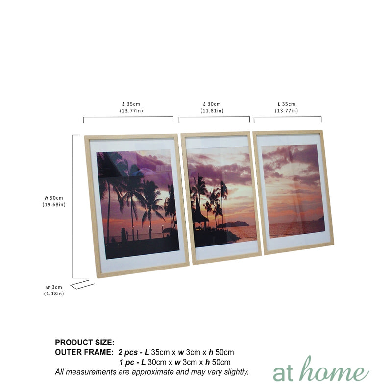 Sunset Bay Nordic Wall Frame Set of 3