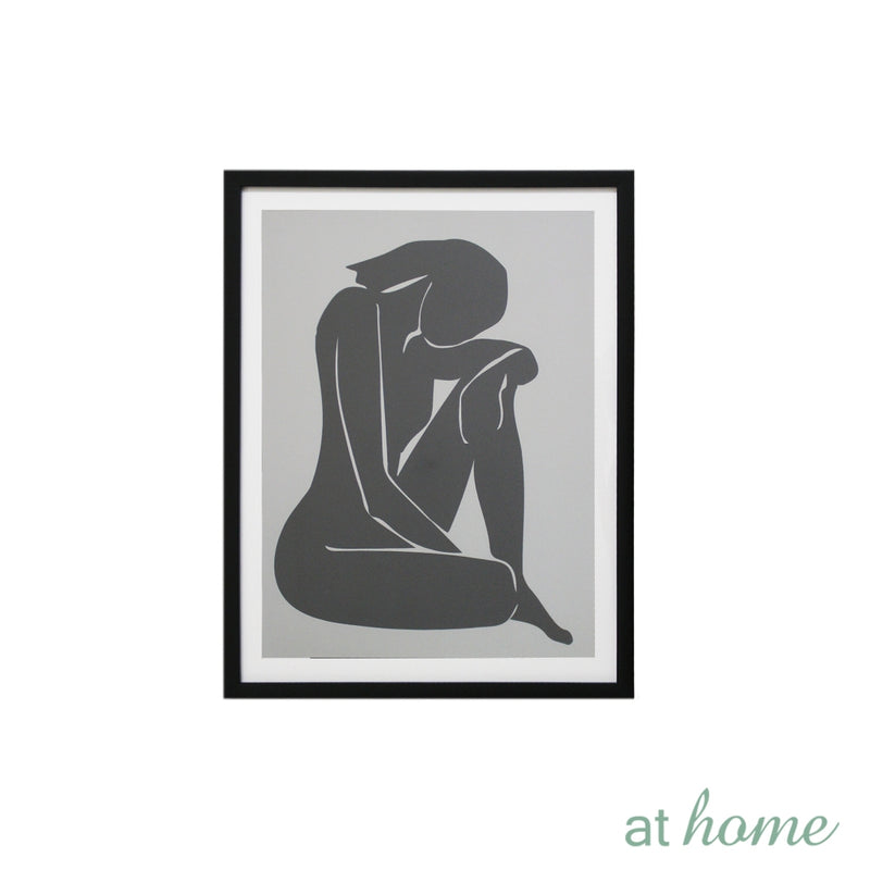 Monochromatic Nordic Abstract Wall Frame