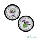 Whalien Analog Colorful Silent Wall Clock 10"