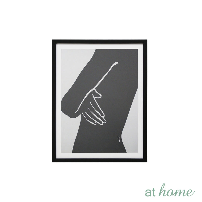 Monochromatic Nordic Abstract Wall Frame