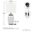 Zena 17" Ceramic Table Lamp