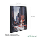 City Of Lights Deluxe Canvas Frame Wall Art