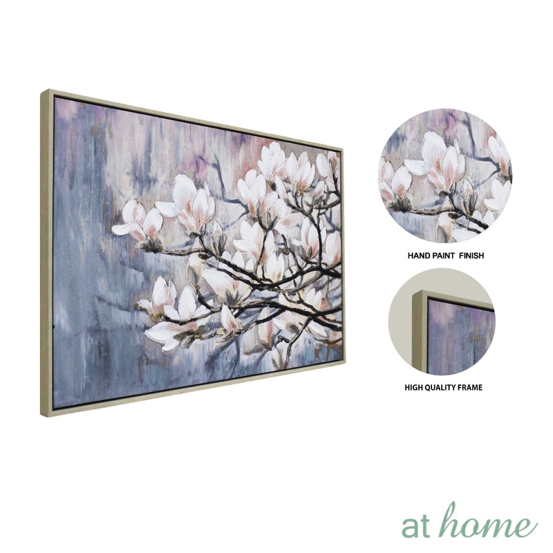 Blossoming Flower Deluxe Wall Art