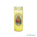 Religious Unscented Pillar Jar Candle