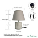 Zephyr Ceramic Table Lamp 8"