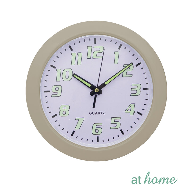 Gracie Nordic Luminous Silent Wall Clock 9" Inches