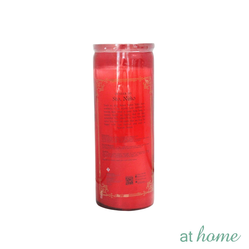 Religious Unscented Pillar Candle