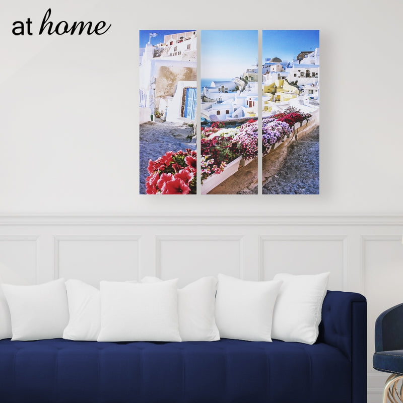 At Home Ready to Hang Canvas Set Of 3 Frame - Janeya Wall Art Decor