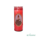 Religious Unscented Pillar Jar Candle