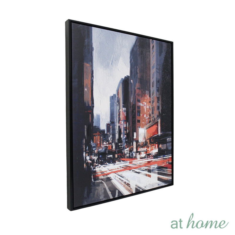 City Of Lights Deluxe Canvas Frame Wall Art