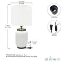 Ziva 17" Nordic Table Lamp