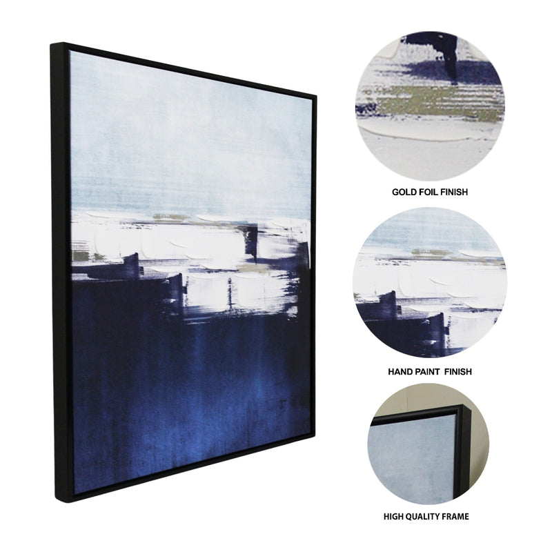 Soft Splashes Deluxe Canvas Frame Wall Art