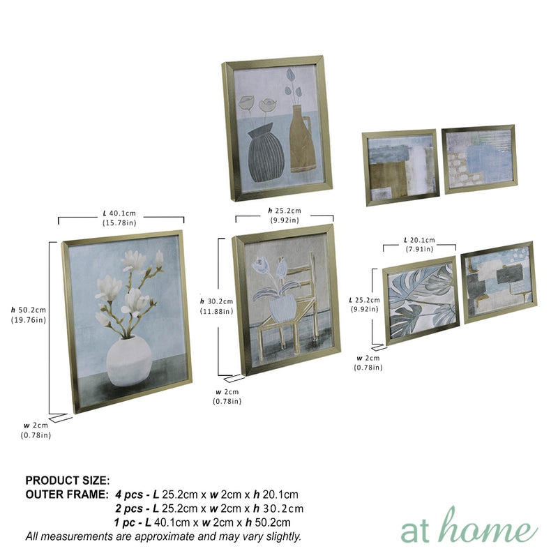 Set of 6 Or 7 Renee Canvas Wall Frame