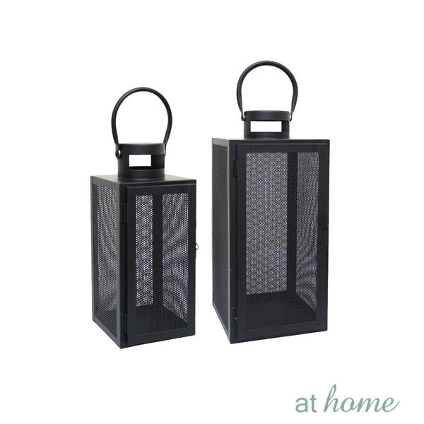 Ramona Metal Lantern Pillar Candle Holder