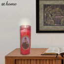 Religious Unscented Pillar Jar Candle