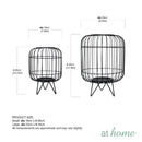 Deluxe Wharian Metal Lantern Candle Holder