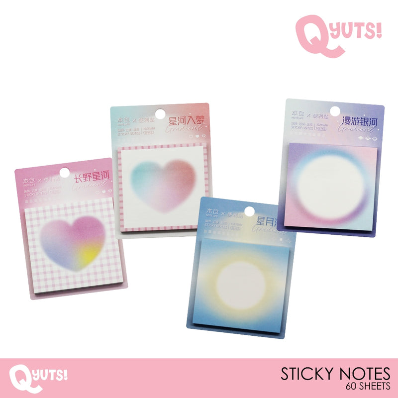 Pastel Plaid Colors Or Hearts Sticky Note