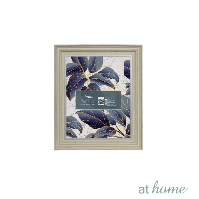 At Home Baris Modern Picture Frame w/ White Lining – Border Design Photo Display