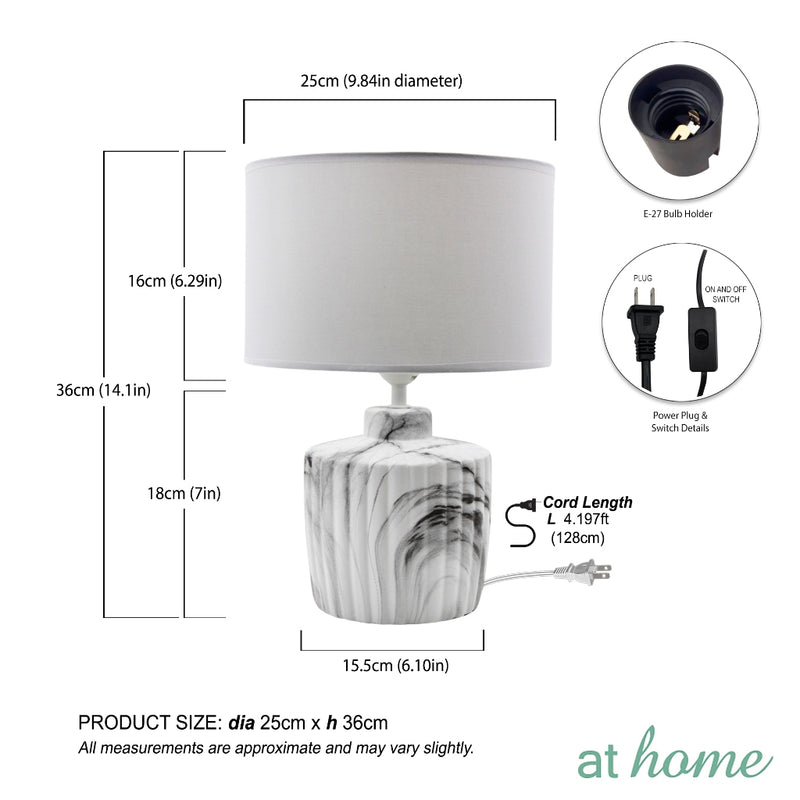 Xiao 14” Ceramic Table Lamp