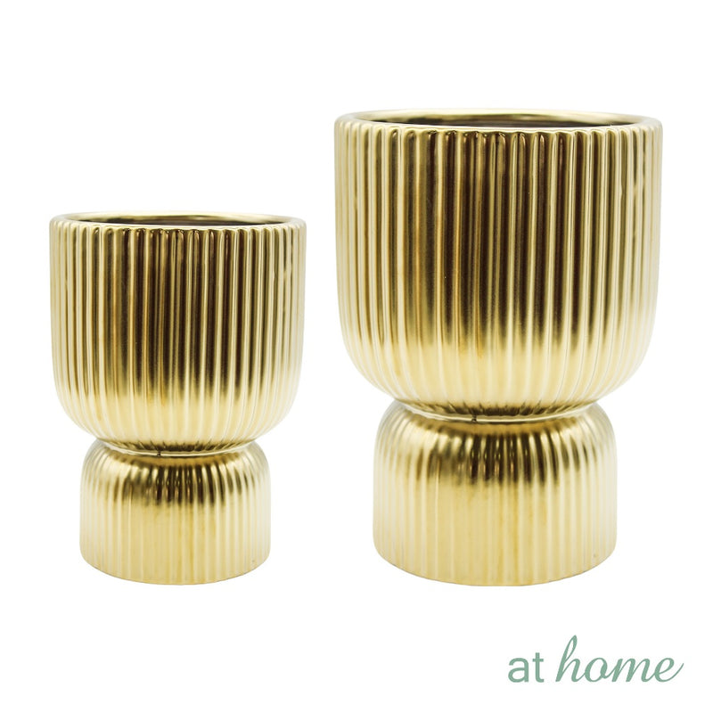 AT HOME Decorative Ceramic Vase 1pc Stoneware Planter Nordic– Indoor Planter, Garden Accessory