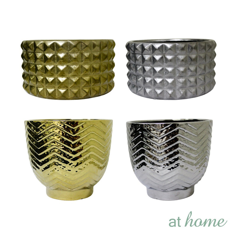 AT HOME Decorative Ceramic Vase 1pc Sarah/Sanjoe Planter Nordic– Indoor Planter, Garden Accessory