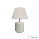 Zephyr Ceramic Table Lamp Linen Shade