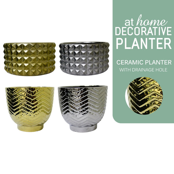 AT HOME Decorative Ceramic Vase 1pc Sarah/Sanjoe Planter Nordic– Indoor Planter, Garden Accessory