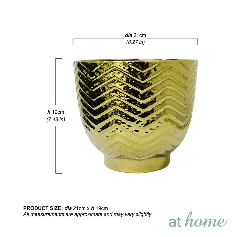 AT HOME Decorative Ceramic Vase 1pc Sarah/Sanjoe Planter Nordic– Indoor Planter, Garden Accessory