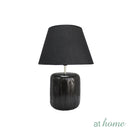 Zephyr Ceramic Table Lamp Linen Shade