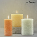 At Home 1pc Whistle Scented Pillar Candle, Home Décor Smokeless 24-46 Hour Burning Time