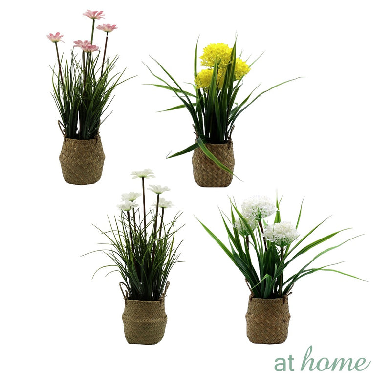 AT HOME Artificial Potted Plant 1pc Xylona/Xaviell – Nordic Home Office Decoration, Tabletop Shelf