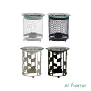 Crisscross and Leaves Metal Oil Burner