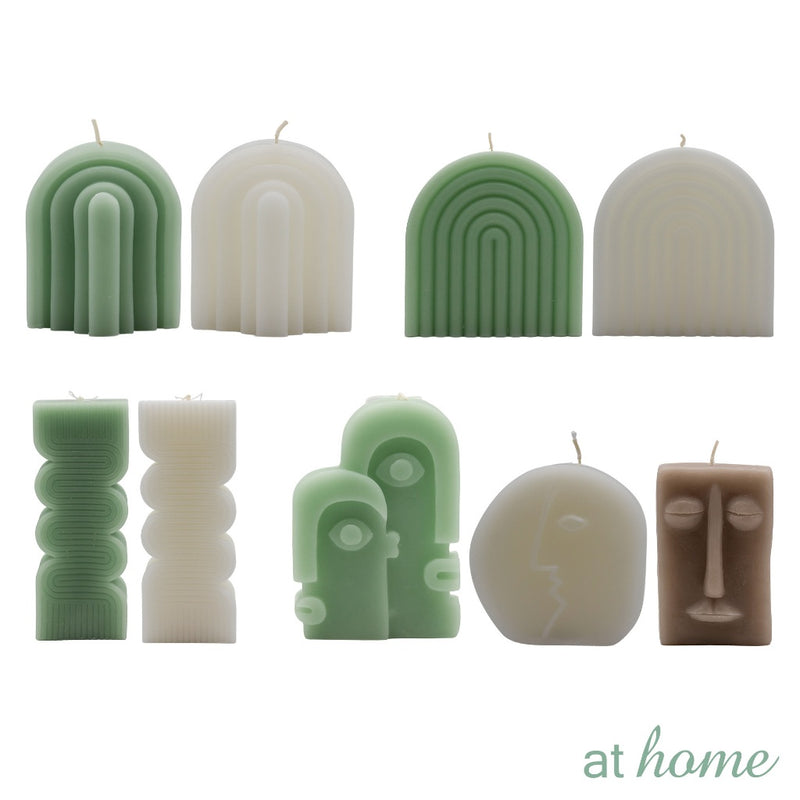 Marsala At Home 1PC Sculptural Unscented Decorative Smokeless Candle For Home, Hotel And Office