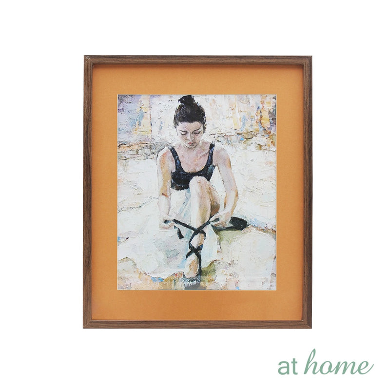 At Home 1pc Sandy Wall Art – Ready to Hang Wall Art for Nordic Home, Office & Bedroom