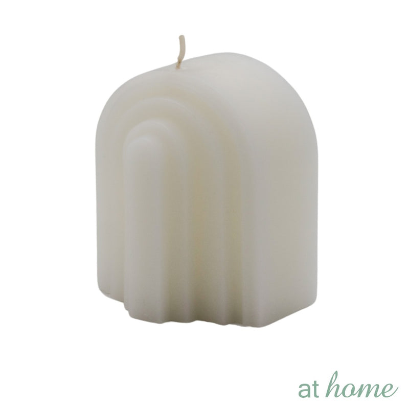 Marsala At Home 1PC Sculptural Unscented Decorative Smokeless Candle For Home, Hotel And Office