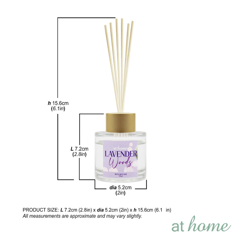 At Home Rosene Nordic Reed Diffuser 50ml For Cozy Home Decoration, Office, Hotel & Gift Ideas