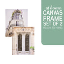 At Home Ready to Hang Set of 2 Canvas Frame - Jamill Nordic  Wall Art Decor in Living Room, Hotel