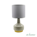 Zyppa/Zaina Nordic Ceramic Table Lamp At Home Linen Shade, Modern Warm Light, Night Light for Home