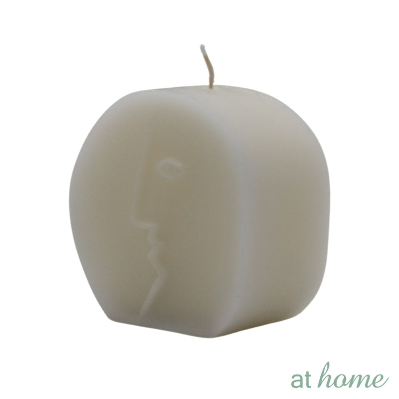 Marsala At Home 1PC Sculptural Unscented Decorative Smokeless Candle For Home, Hotel And Office