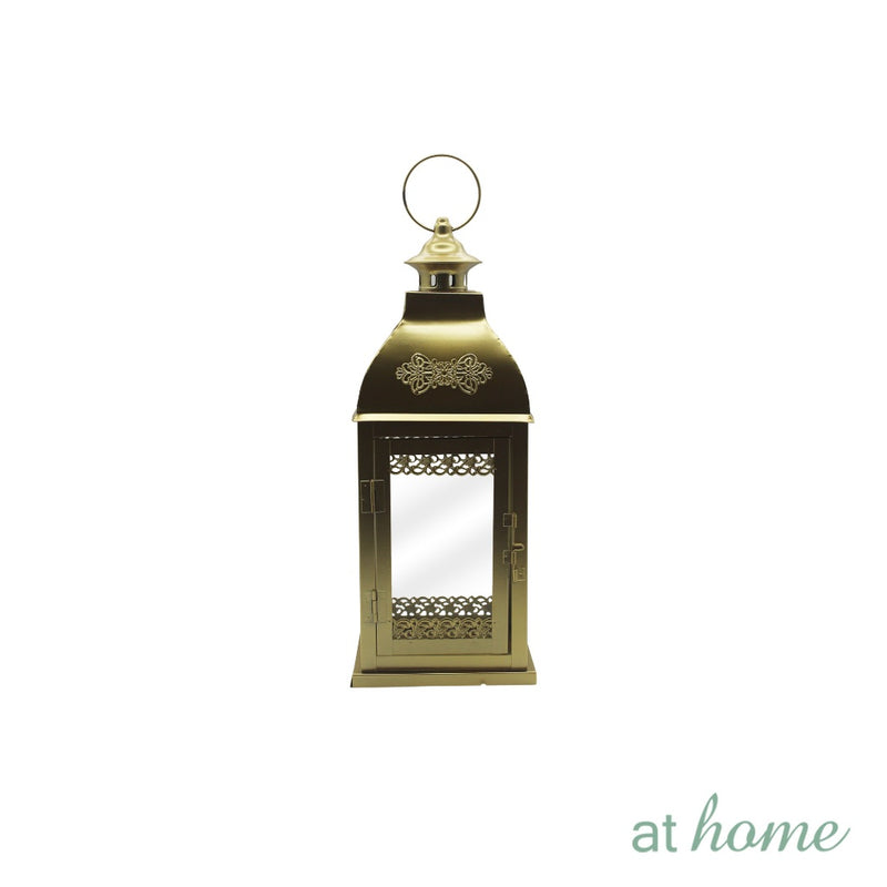 Wren and Wave Metal Lantern