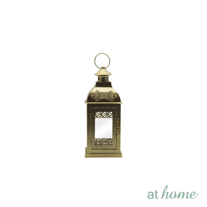 Wren and Wave Metal Lantern