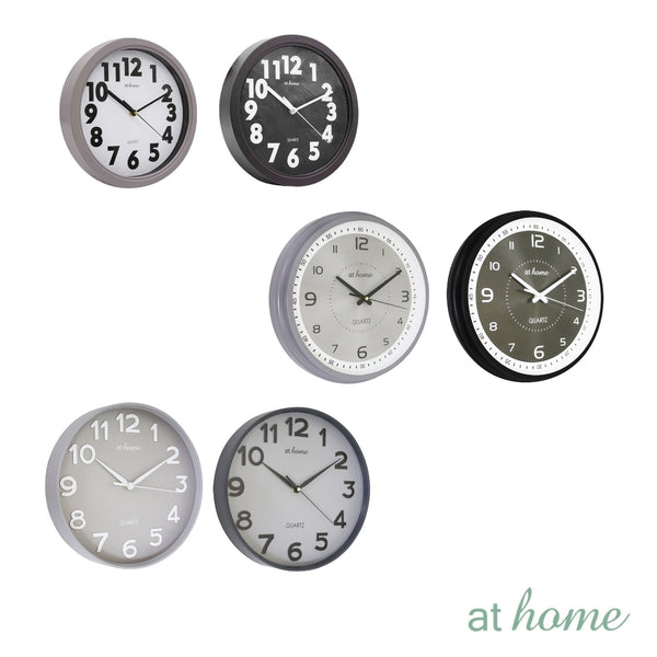 At Home Jane Analog Wall Clock Numbers Easy Read, For Home Décor, Office, Bedroom, Livingroom